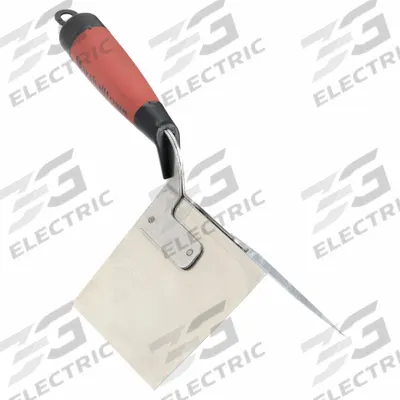 MARSHALLTOWN Outside Corner Trowel: Blade Mat. Stainless Steel, 3 3/4 in Blade Wd - Outside-Corner Drywall Trowels