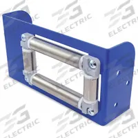 COXREELS Roller Guide: For T Series Reel Series, Stainless Steel, Blue, Steel, For 4 1/2 in Reel Wd (MPN 8740). Key specifications — Return Location: Multi-direction; Bracket Color: Blue; For Reel Series: T Series; Bracket Material: Steel; Roller Material: Stainless Steel; Brand: COXREELS.