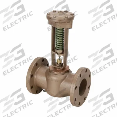 Watts Water Pressure Reducing Valve: Flanged x Flanged, 4 in Pipe Size, Iron - High Capacity Water Pressure Regulators