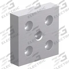 Base Plate: 10 Series, Aluminum, 2 in x 1/2 in x 2 in, Drop-In, Quad, Adj (MPN 2131). Key specifications — Includes Fasteners: No; Mounting Type: Drop-In; System of Measurement: Inch; Finish: Anodized; Brand: 80/20; Material: Aluminum; Product Type: Center Tap Base Plate; Adjustable: Yes.