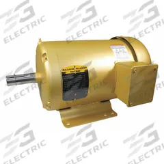 BALDOR General Purpose Motor: Rigid Base Mount, Totally Enclosed Fan Cooled, 3 hp, 208-230/460V AC (MPN EFM3611T). Key specifications — Brand: BALDOR; Nameplate Voltage @ 60 Hz: 208-230/460V AC; Full Load Current @ 60 Hz: 8.4/4.2 A; Nameplate RPM @ 60 Hz: 1,760 RPM; Motor Enclosure: TEFC.