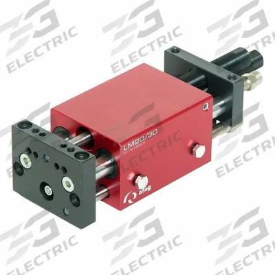 AFAG Slide: 30 mm Stroke Lg, 20 mm Bore Dia, Mfr Part # 11001720, LM Series - Pneumatic Linear Ball Rail Slides