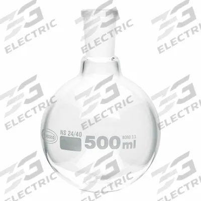 APPROVED VENDOR Boiling Flask: 500 mL, Colorless, Round - Glass Boiling Flasks