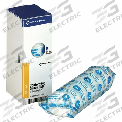 FIRST AID ONLY First Aid Kit Refill: 5 yd Dressing Lg, 4 in Dressing Wd, Gauze - Conforming Gauze Bandages