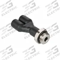 LEGRIS Push-Fit Wye Fitting: 5 mm Pipe x 5/32 in OD x 5/32 in OD Size, Polymer, 11/16 in Overall Lg (MPN 3158 04 19). Key specifications — Brand: LEGRIS; Thread Size A: M5.
