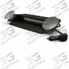 ECCO LED Directional Warrning Light: Red/White, Polycarbonate, 6 5/8 in Overall Lg, 12-24V DC (MPN ED5051VDL1-RW-WWG). Key specifications — Mount Type: Screws; Brand: ECCO; Electrical Connection: Lighter Plug.