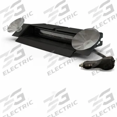 ECCO Directional Warrning Light: Red/White, Polycarbonate, 6 5/8 in Overall Lg - Dash & Deck Lights