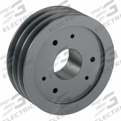 APPROVED VENDOR V-Belt Pulley: C95, 3 Groove, 9.9 in OD, Bushed Bore, E - Bushed-Bore Cast-Iron V-Belt Pulleys