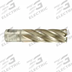 CLEVELAND Annular Cutter: 7/8 in Cutter Dia, 2 in Max Cutting Dp, Pilot Pin Included, Weldon Flat (MPN C34083). Key specifications — attr253884: Yes; attr253885: Bright (Uncoated); attr253886: High Speed Steel; attr253887: Weldon Flat; attr253888: Fractional Inch; attr277149: CLEVELAND.