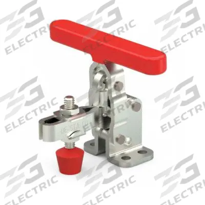DE-STA-CO Manual Hold-Down Toggle Clamp: Std Vertical Handle, Flange Base Mounting - Standard Toggle Clamps