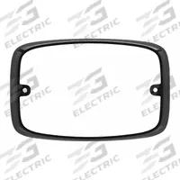 FEDERAL SIGNAL Trim Bezel: Bezel, Black, Polycarbonate, 6 1/8 in Lg, 5 5/16 in Ht, 1 7/32 in Wd (MPN FR6MB). Key specifications — Color: Black; Brand: FEDERAL SIGNAL; Compatible with Manufacturer Model Number: FR6-R; Material: Polycarbonate; Product Type: Bezel.