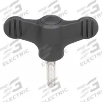 KIPP Hand Knob: Wing, Plastic w/ SS Thread, M6 Thread, 20 mm Thread Lg, 50 mm Dia (MPN K0274.0106X20). Key specifications — Brand: KIPP.