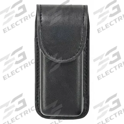 AIRTEK Medical Pouch: Black, Synthetic Leather, Plain, 6 1/4 in x 1 5/6 in - Medical Pouches