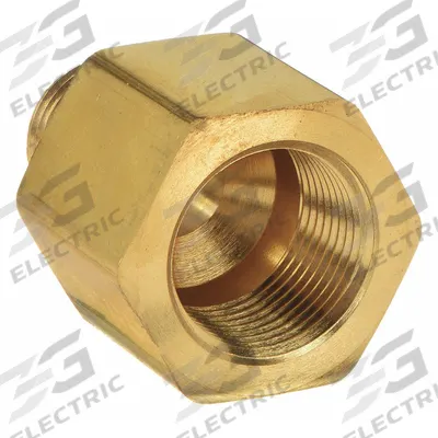 PARKER Metal Pipe Straight: Straight, Brass, 3/4 in x 1/2 in, 3,000 psi - Threaded Extreme-Pressure Instrumentation Pipe Fittings