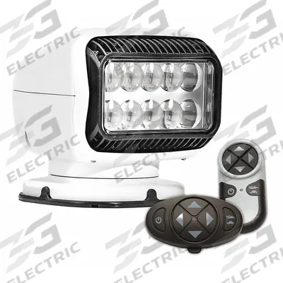 GOLIGHT Spotlight: Rectangular, Spot, LED, Handheld/Dash-Mount Remote, Bracket - Vehicle Remote-Controlled Spotlights