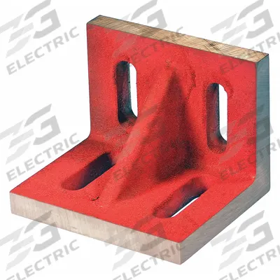 SUBURBAN Angle Plate: Cast Iron, 3 1/2 in L x 2 1/2 in W x 3 in H - Slotted Cast Iron Angle Plates
