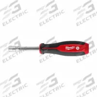 MILWAUKEE Nut Driver: Straight, HollowCore™, Metric, Without Magnetized Tip, Std, 10 mm Tip Size (MPN 48-22-2466). Key specifications — attr1214485: Hex; attr1214505: MILWAUKEE.