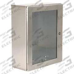 WIEGMANN Enclosure: 304 Stainless Steel, 20 in x 16 in x 6 in, NEMA 12/13/3R/4/4X, Hinged (MPN N412201606WSSC). Key specifications — Brand: WIEGMANN; Closure Method: 1/4-Turn Latch; Enclosure Material: 304 Stainless Steel; Knockouts: Not Included.