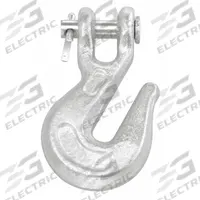 CAMPBELL Grab Hook: 2,600 lb Working Load Limit, 43 Hook Grade, Steel, 1/4 in Hook Opening Wd, Zinc (MPN T9501424). Key specifications — Brand: CAMPBELL.