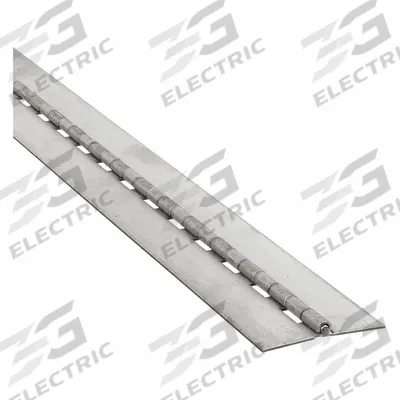 APPROVED VENDOR Piano Hinge: Stainless Steel, 72 in Leaf Ht - Full Surface-Mount Piano Hinges