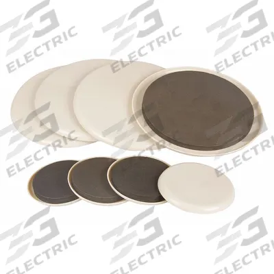 APPROVED VENDOR Furniture Glides: Plastic, Round, Tan, 7 in_3 1/2 in Overall Dia - Adhesive Glides