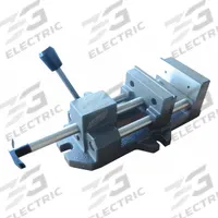 DAYTON Machine Vise: 8 in Jaw Face Wd, 8 in Max Jaw Opening, 1 5/8 in Throat Dp, Smooth Face (MPN 4YG29). Key specifications — Brand: DAYTON.