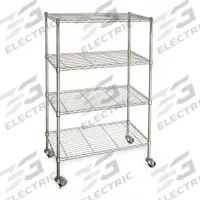 APPROVED VENDOR Wire Shelving Unit: 36 in x 24 in x 68 in, Dry, Split Sleeve, 4 Shelves, Silver (MPN 3TPV6). Key specifications — attr15738: Silver; attr14157: Chrome; attr14150: Dry; attr14159: Round; attr5304: 4; attr14155: (2) Swivel; attr14158: Steel; attr14156: Polymer.