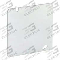 RACO Electrical Box Cover: 2 Gangs, Blank, For Square Box Shape, Steel, 4 11/16 in Overall Lg (MPN 832SP). Key specifications — Brand: RACO; For Box Shape: Square; Material: Steel; Cover Design: Blank.