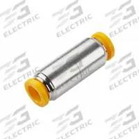 PARKER Push-Fit Union Fitting: 8 mm OD x 8 mm OD Size, Push-to-Connect x Push-to-Connect, Brass (MPN 62PLP-8M). Key specifications — Brand: PARKER.