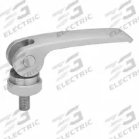 JW WINCO Cam Handle: Adjustable, Stainless Steel, #8-32, 0.47 in Thread Lg, 1.73 in Handle Lg (MPN 927.5-44-8X32-12-A). Key specifications — Brand: JW WINCO.