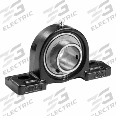 TIMKEN Pillow Block Bearing: 2 1/8 in Bore, Cast Iron, Set Screws, 2 1/2 in Shaft Ht - General Purpose Pillow Block Ball Bearings