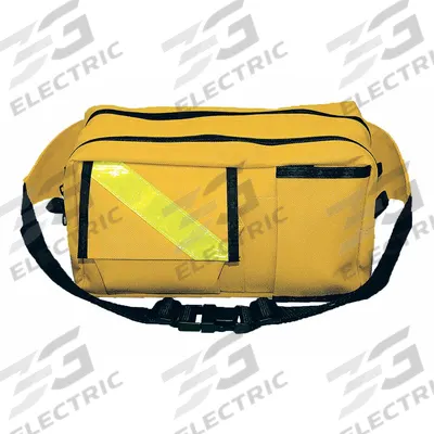 EMI Fanny Pack: 10 in L x 5 in W x 6 in H, Cordura Nylon, Yellow, 0-10 in/21-30 in - Medical Fanny Packs & Slings
