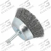 APPROVED VENDOR Cup Brush: Crimped Steel, 3 in Brush Dia, 1/4 in Shank, 0.012 in Fill Dia (MPN 66254443343). Key specifications — Brand: APPROVED VENDOR.