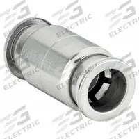 SMC Push-Fit Union Fitting: 1/2 in OD x 1/2 in OD Size, Push-to-Connect x Push-to-Connect, Silver (MPN KQG2H13-00). Key specifications — Brand: SMC.