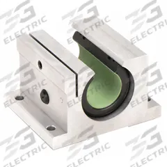THOMSON Linear Pillow Block Bearing: Single, Self-Aligning, 1 in Inside Dia, TEP 950, FluoroNyliner (MPN FNYBUPBO16ALS). Key specifications — Liner: TEP 950; Material: Aluminum.