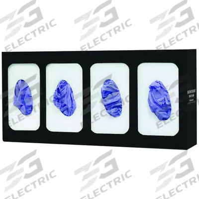 BOWMAN DISPENSERS Glove Dispenser: Steel, 21 1/4 in Overall Wd, 10 in Overall Ht, Wall - General Purpose Wall-Mount Boxed Glove Dispensers