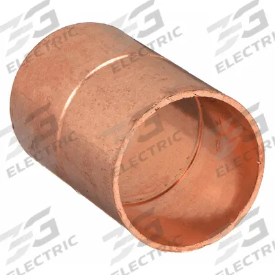 NIBCO Sweat Fitting Coupling: 3/4 in CTS x 3/4 in CTS, Cup x FTG, Rolled Center Stop - Wrot Copper Tube Fittings