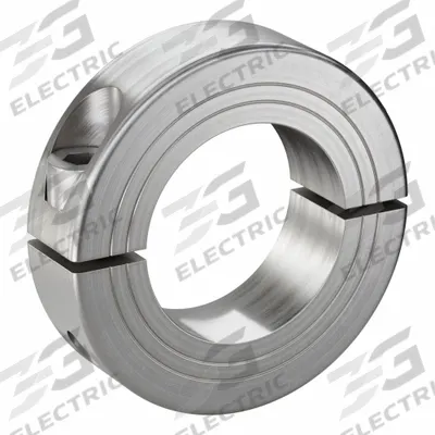 RULAND MANUFACTURING Shaft Collar: 2-Piece, Metric with Inch Bore, Round, Clamp-On - Stainless Steel Shaft Collars