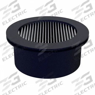 SOLBERG Pleated Filter: Polyester, 1 in Overall Ht, 2 5/16 in Outside Dia - Air Filter Replacement Elements