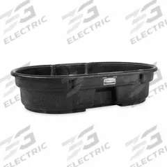 RUBBERMAID COMMERCIAL PRODUCTS Stock Tank: 50 gal, 52 in x 31 in x 12 in, 45 in x 24 in, Plastic (MPN FG424300BLA). Key specifications — attr1188088: RUBBERMAID COMMERCIAL PRODUCTS; attr1188100: BPA Free.