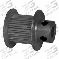 DAYTON Timing Pulley: Modified Curvilinear, Fixed, For GT Timing Belt Section, For 9 mm Belt Wd (MPN 20-2P09M6FA5). Key specifications — Brand: DAYTON; Finish: Clear Anodized; For Belt Series: Powerhouse®.