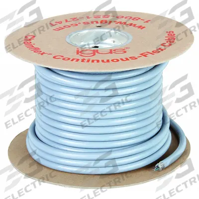 CHAINFLEX Control Cable: 16 AWG Conductor Size, 3 Conductors, PVC, 100 ft - Continuous Flexing Exposed Run Tray Cables