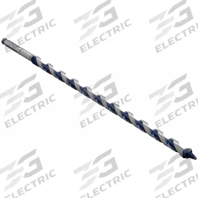 BOSCH Hybrid Drill Bit: 3/8 in Drill Bit Size, 17 1/2 in Overall Lg, Hex Shank - Hybrid Spur & Ship Auger Drill Bits
