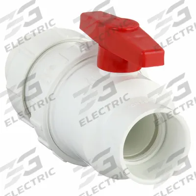 Dayton Check Valve with Ball Valve: Ball, Inline Valve Body, PVC, 2 in Pipe Size - PVC Ball Check Valves