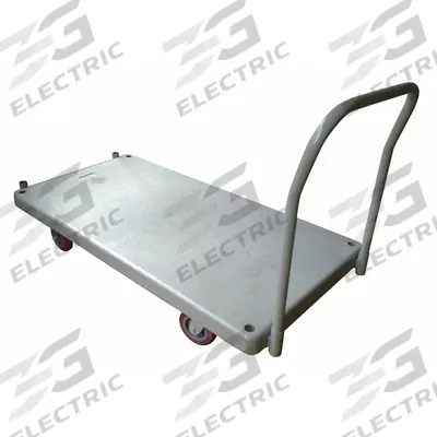 Dayton Platform Truck: 880 lb, 60 in L x 29 1/2 in W x 40 in H Overall Dim., Gray - General Purpose Plastic-Deck Platform Trucks