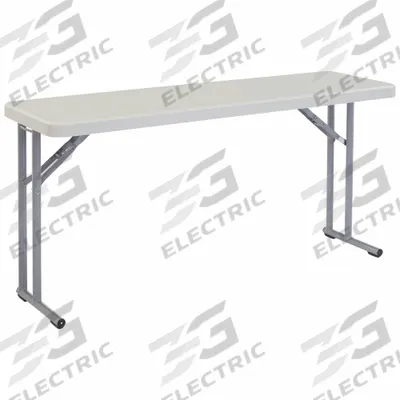 NATIONAL PUBLIC SEATING Folding Table: Rectangle Table Shape, Speckled Gray Tabletop, 18 in Dp - Standard Folding Tables