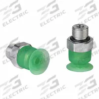 SCHMALZ Vacuum Pad Assembly: Flat, G1/8 in Vacuum Port, 16 mm Pad Dia, Food Grade Silicone Rubber (MPN 10.01.01.14250). Key specifications — attr1019136: 10.01.01.14250; attr1019138: SCHMALZ; attr1019139: 55 A.