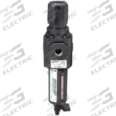 SPEEDAIRE Filter-Regulator: Intermediate Duty Series, 3/8 in NPT, 120 cfm, 40 micron - Speedaire FRL Air Filter/Regulators