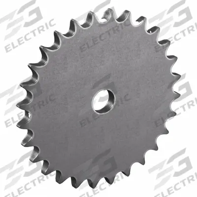TRITAN Roller Chain Sprocket: No Hub, For Single Strands, 40, 28 Teeth, 4.466 in Pitch Dia - Size 40 Plain-Bore Roller Chain Sprockets
