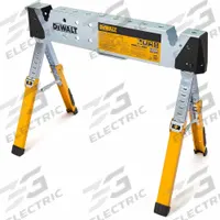 DEWALT Welding Sawhorse: Adj Ht, Steel, 17 1/2 in Overall Wd, 1,100 lb Overall Load Capacity (MPN DXMF3603WSH). Key specifications — Height Adjustability: Adjustable Height; Height Adjustment Mechanism: Pull Pin; Tension Latch; Brand: DEWALT; Portability: Fold-Up Body; Top Material: Steel; Included Components: Handle; Clamping System: Built-In V-Grooves.